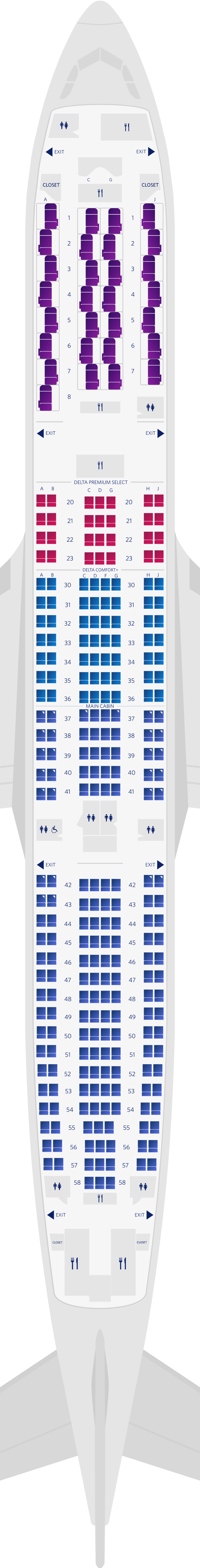 Delta Airbus A Seat Map Elcho Table