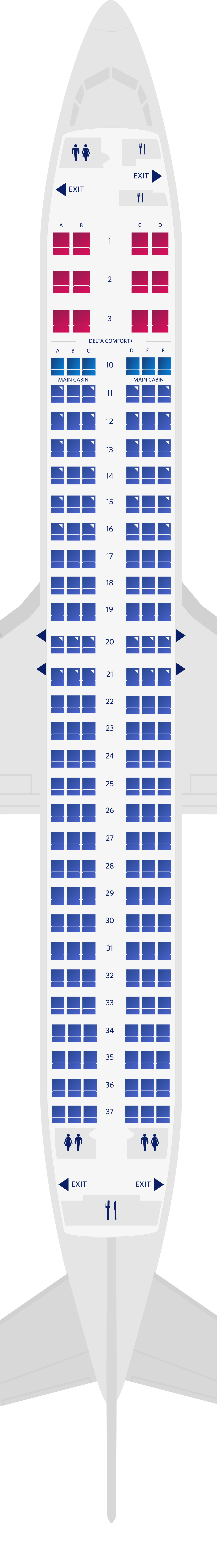 Delta Airlines Aircraft Seating Charts Brokeasshome